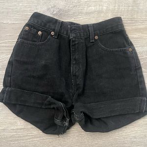 Vintage Levi Black Shorts